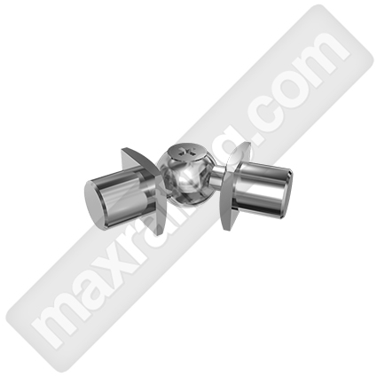 Променлив ъгъл за квадратен профил 14х14мм. Елоксиран алуминий.